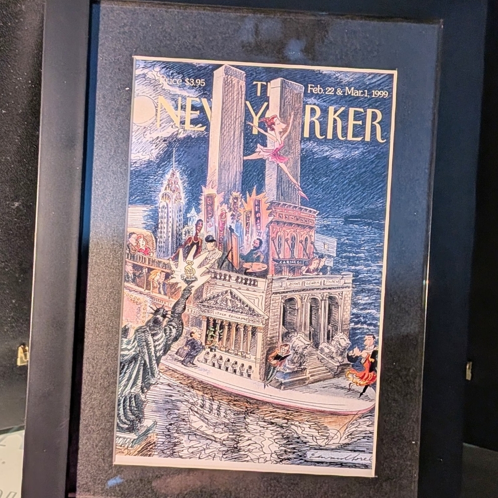 Framed New Yorker Cover Art - New Yorker Postcard Print Of 1999 Covers